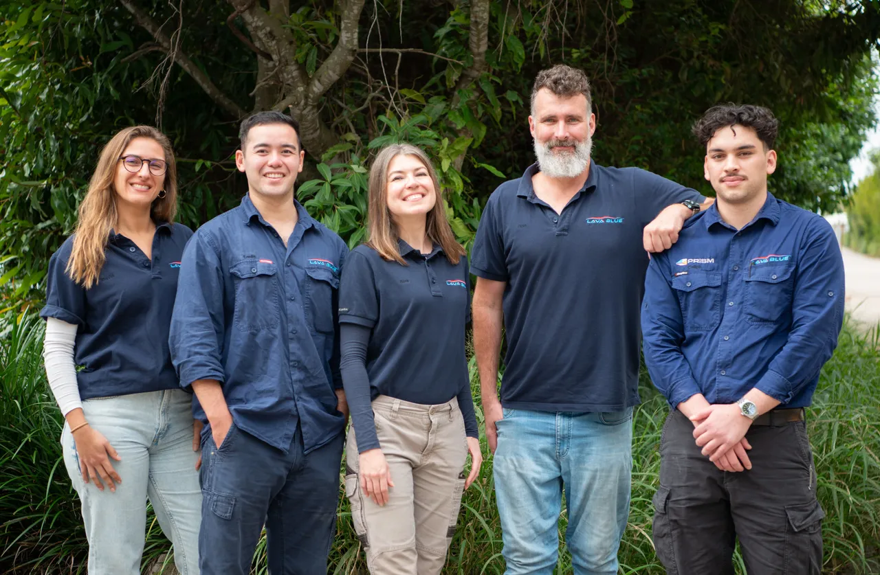 The Lava Blue and QUT research team