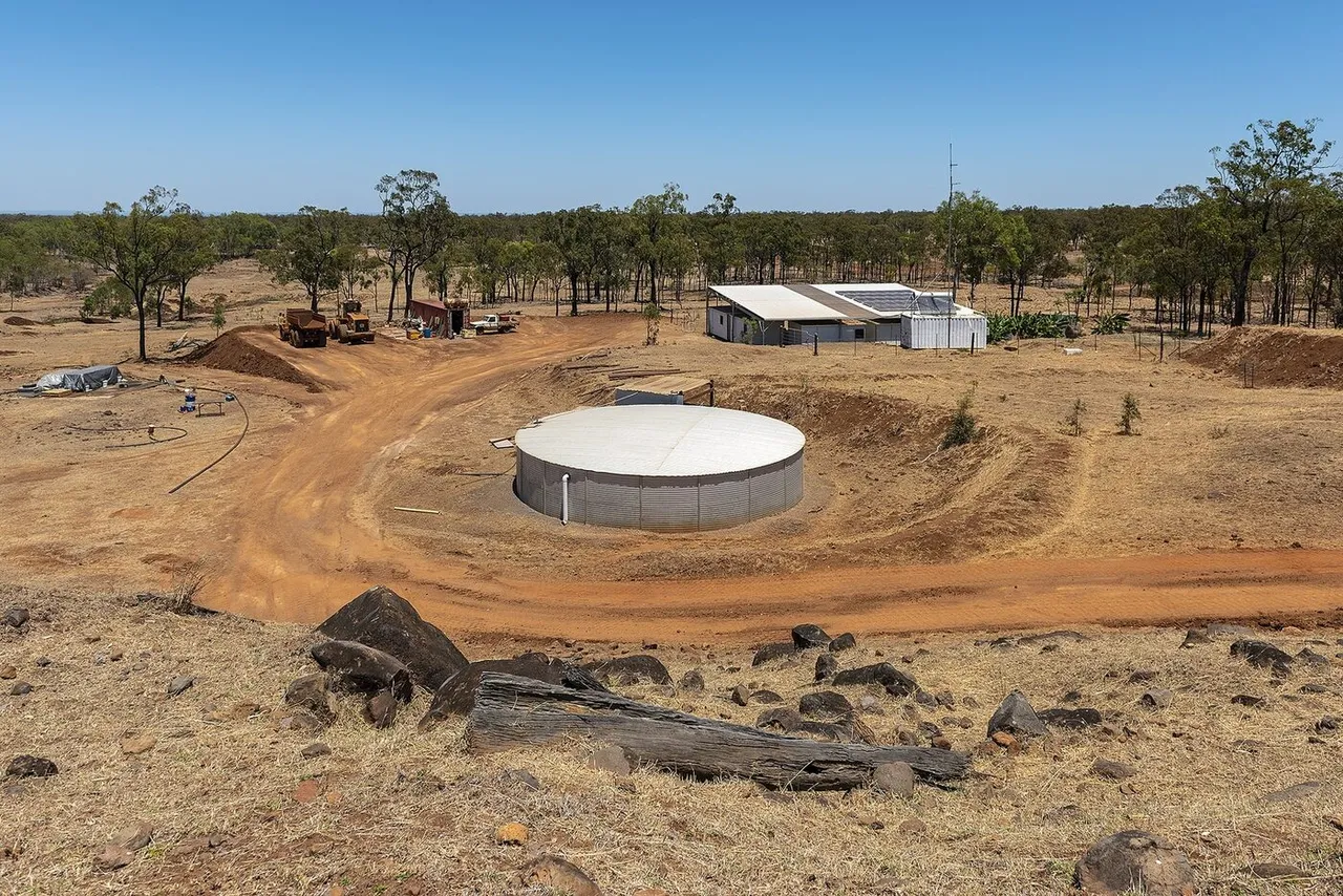 Aerial view of the Mt Rosey mining site